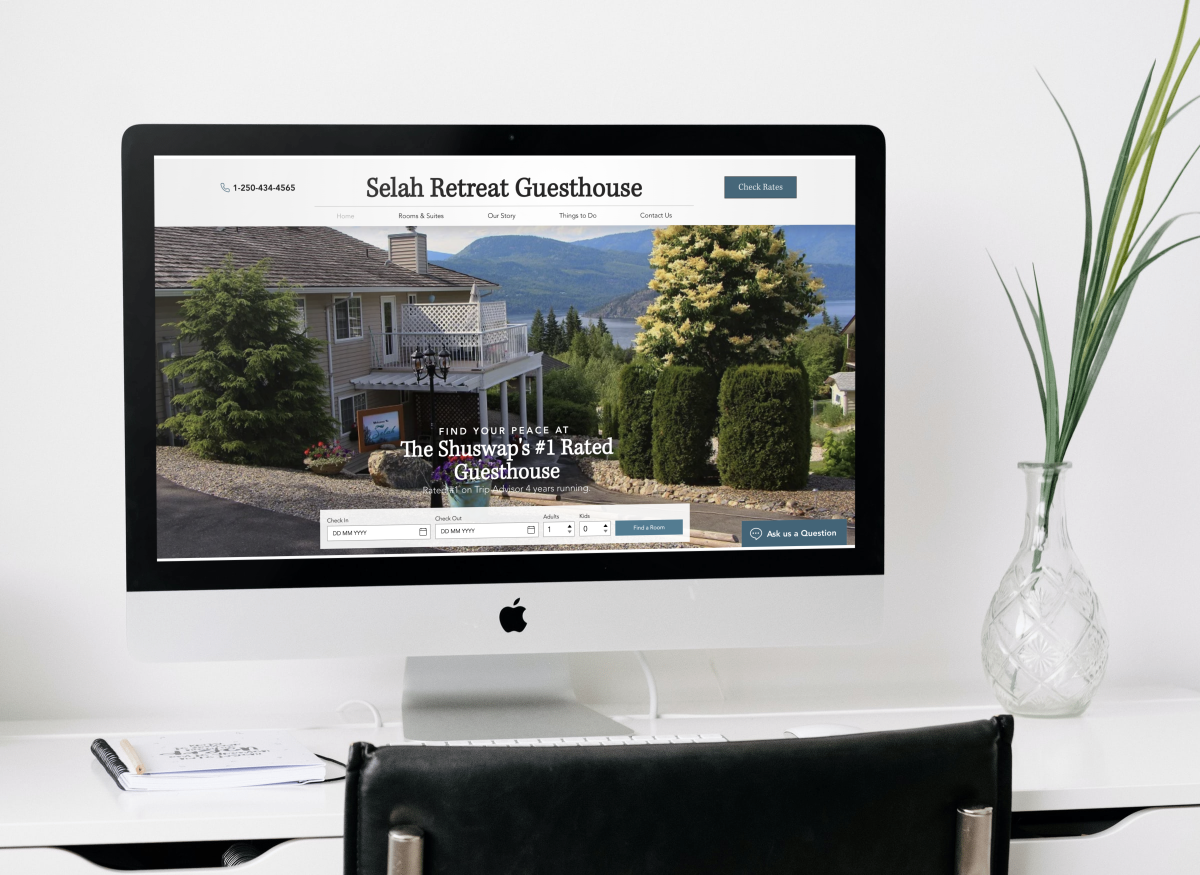 Desktop Mockup created for a local business by our Global UI/UX Design Agency.