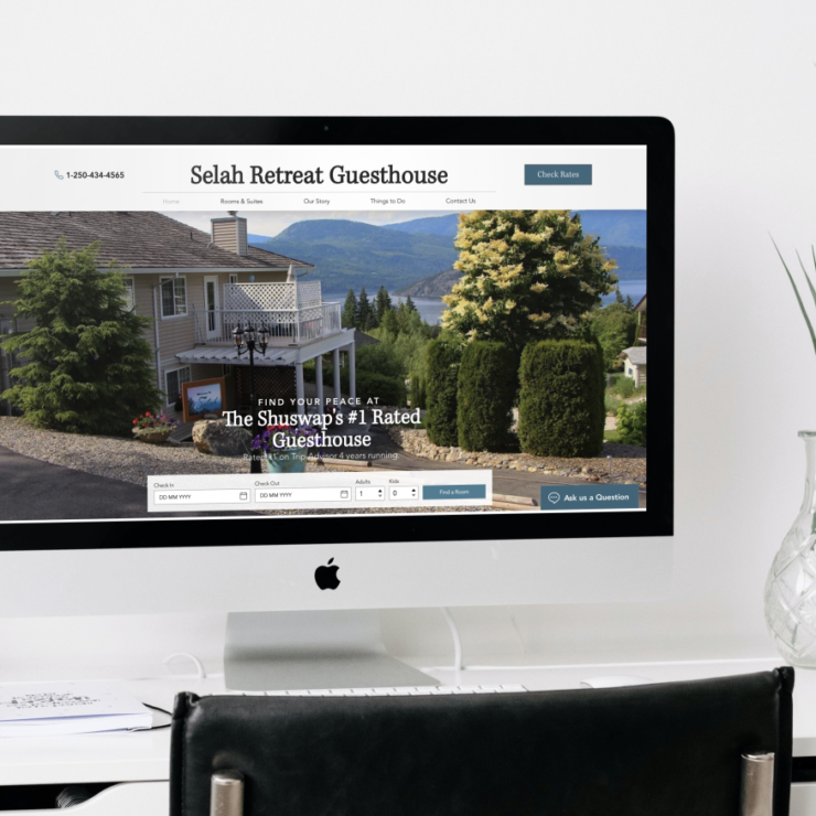 Desktop Mockup created for a local business by our Global UI/UX Design Agency.